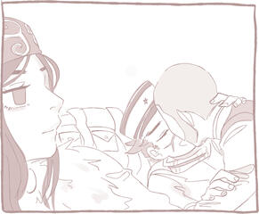 3 person meme redraw w/ flat mono color - pose is referenced and simple, so i'd say this is like $10
